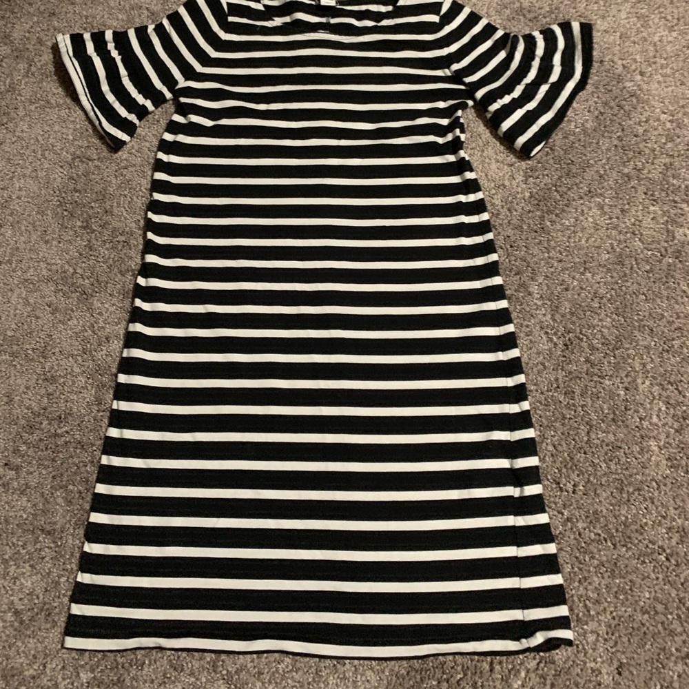 Black and white striped dress. Only worn a few times. XS